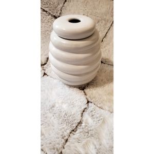 White Ceramic Honey Jar
